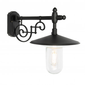 Grüne Stallleuchte klassische Wandhalterung E27 Aluminium