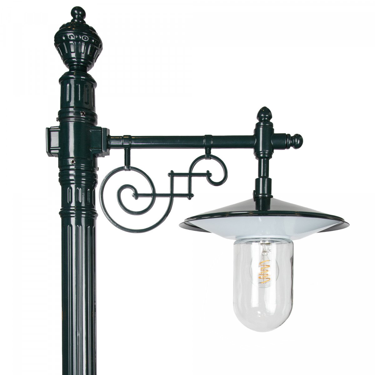 Klassische grüne Laterne 250 cm KS Verlichting