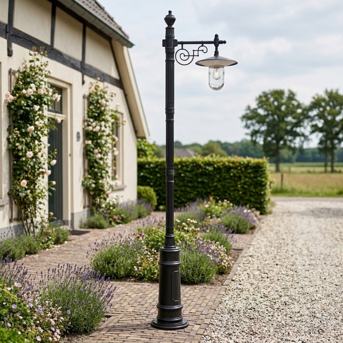 Klassische grüne Laterne 250 cm KS Verlichting