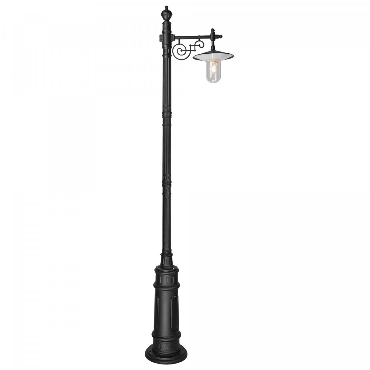 Klassische Schwarz Laterne 250 cm KS Verlichting