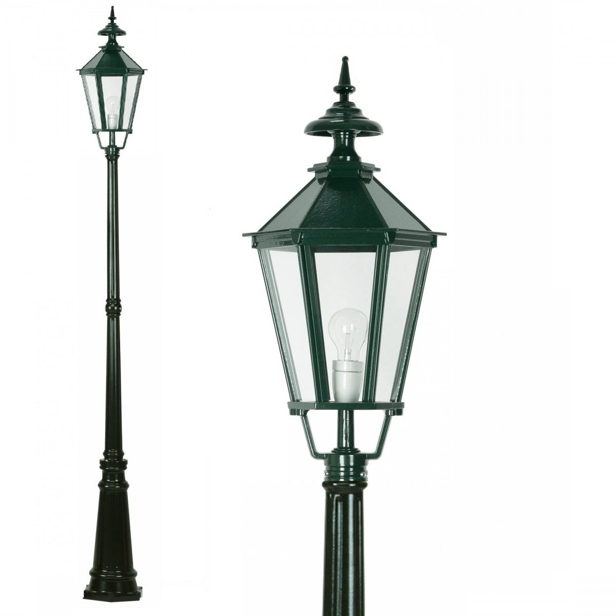 Gartenlaterne - Wiesbaden-Laterne (5909-1504) - KS Lighting - Außenbeleuchtung Hexagon