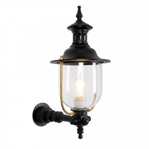 Außenlampe Lindau Wandleuchte Schwarz Aluminium Modern