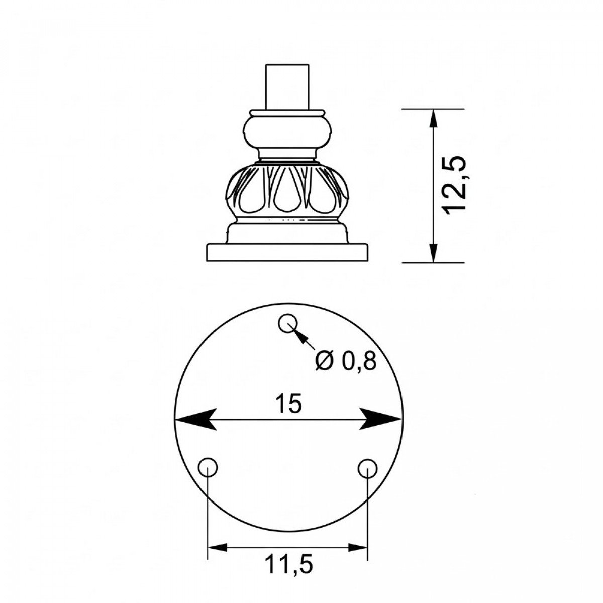 Sockel Valence klassisch Aluminium grün schwarz anthrazit