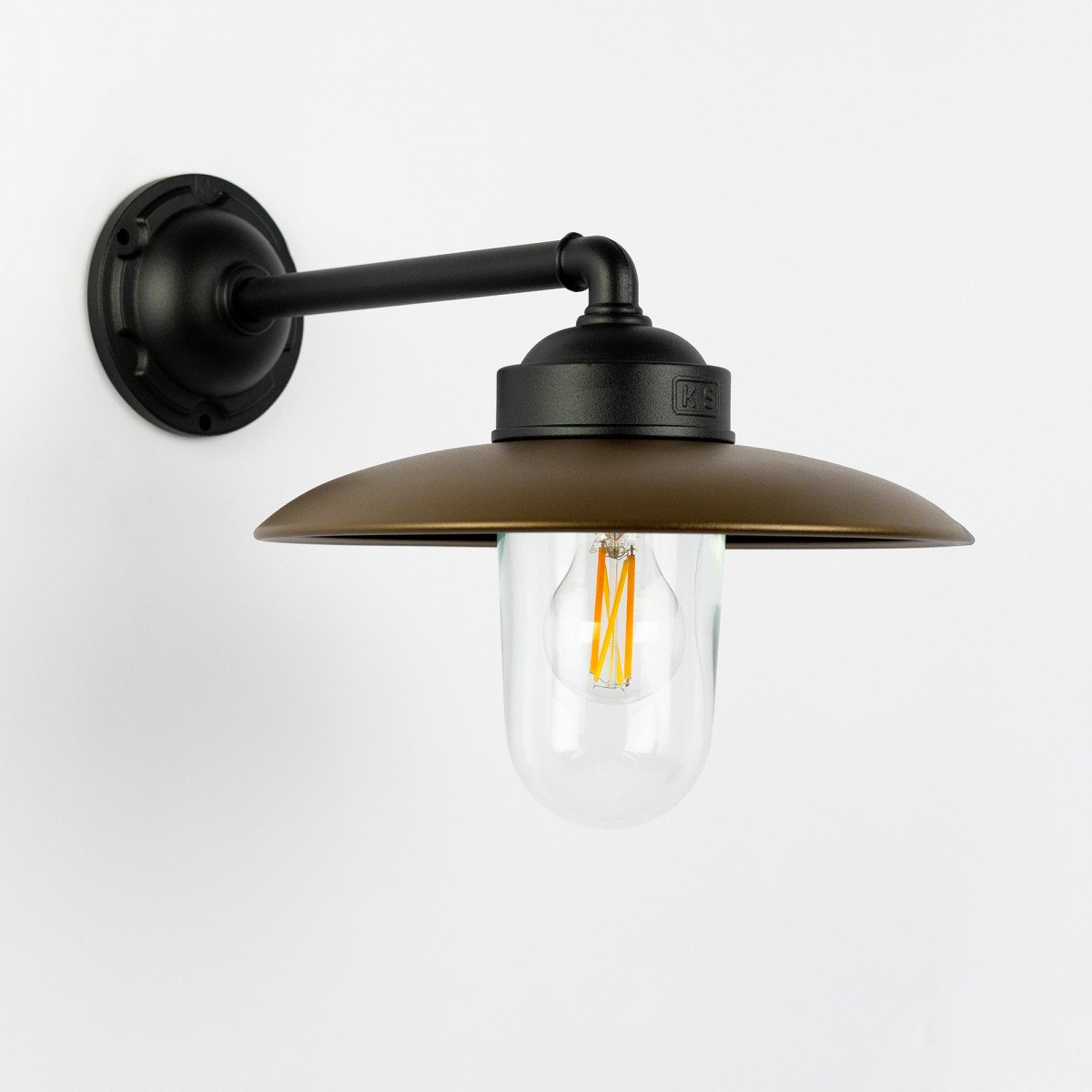 Stalllampe Palazzo Wandleuchte Schwarz Bronze Ländlich