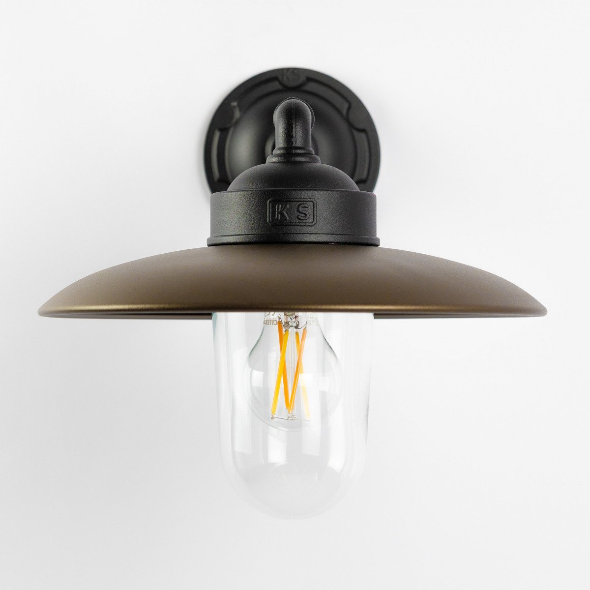 Stalllampe Palazzo Wandleuchte Schwarz Bronze Ländlich