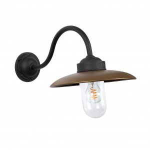 Stalllampe Solingen Wandleuchte Schwarz Bronze Ländlich