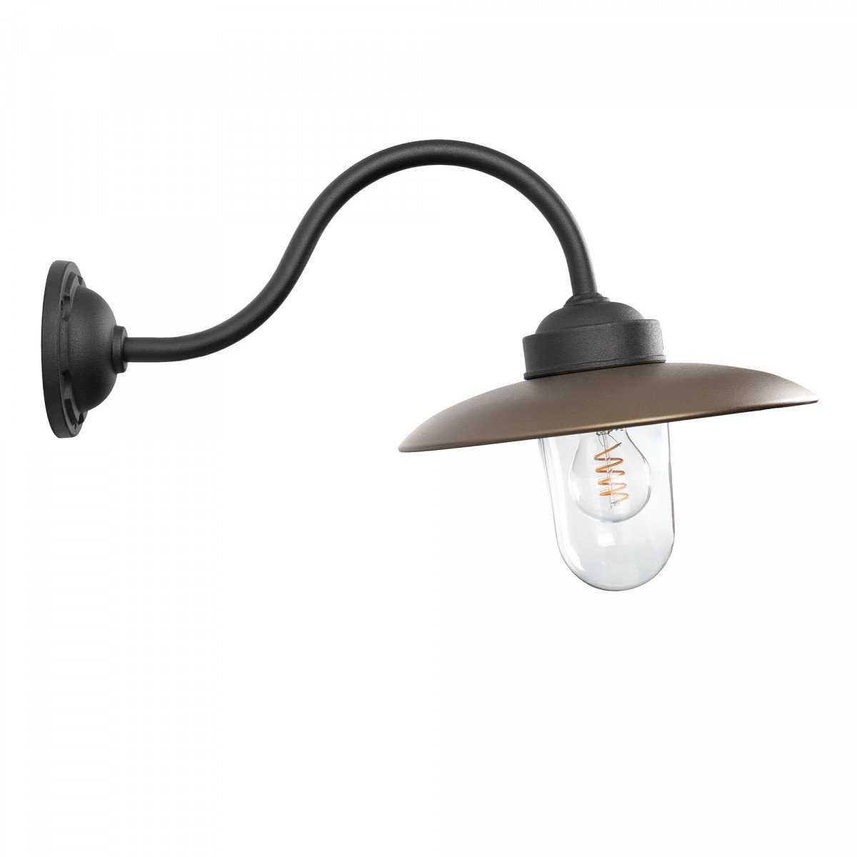 Stalllampe Solingen Wandleuchte Schwarz Bronze Ländlich