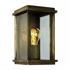 Flache Wandlampe Capital S Bronze