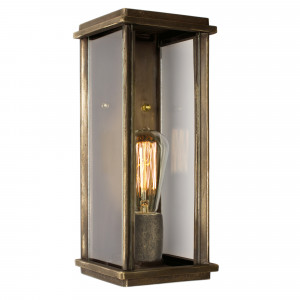 Flache Wandlampe Capital L Bronze