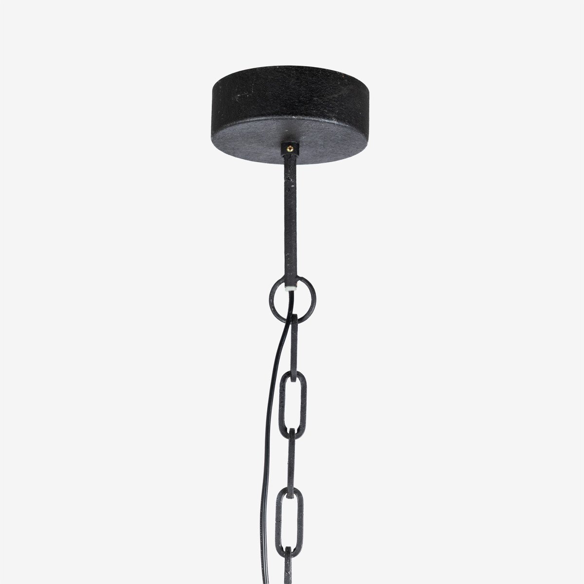 Innenbeleuchtung Perle Pendelleuchte Schwarz Holz und Metall