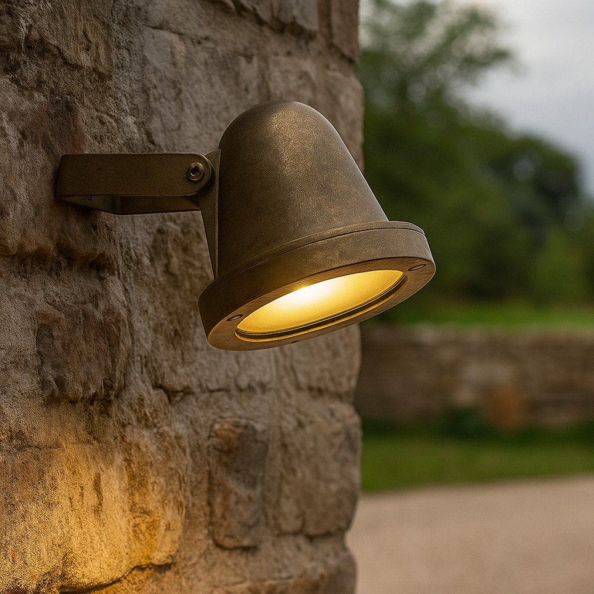 Außenwandleuchte - Spot - Deckenspot - Einstellbarer Wandstrahler Projektor - Nostalux Schiffsleuchte
