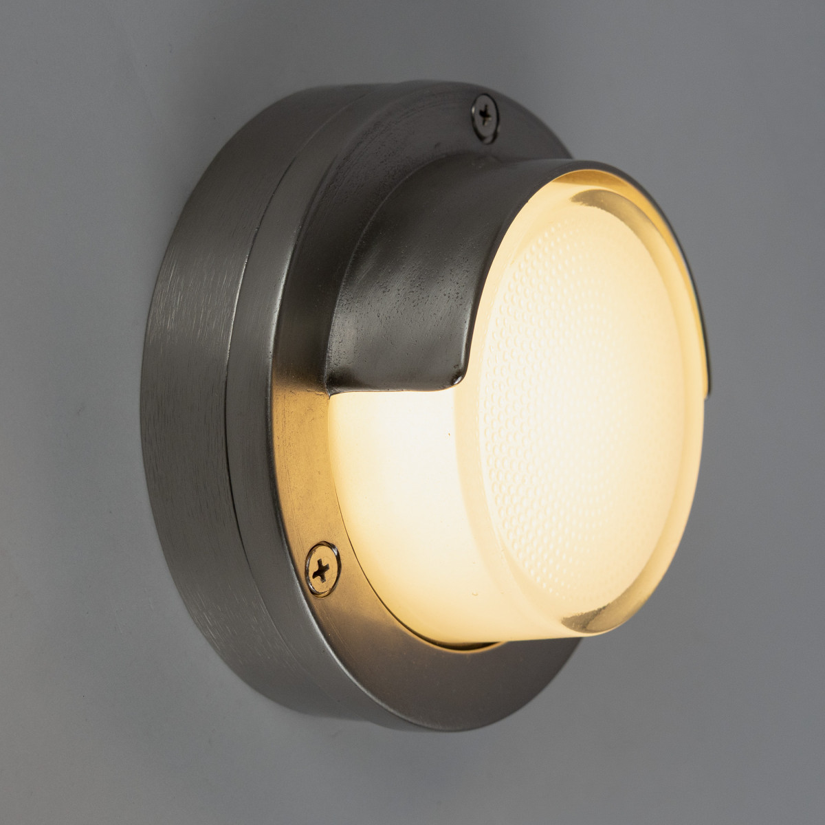 Außenbeleuchtung Tavira Wandleuchte Nickel Messing nautisch