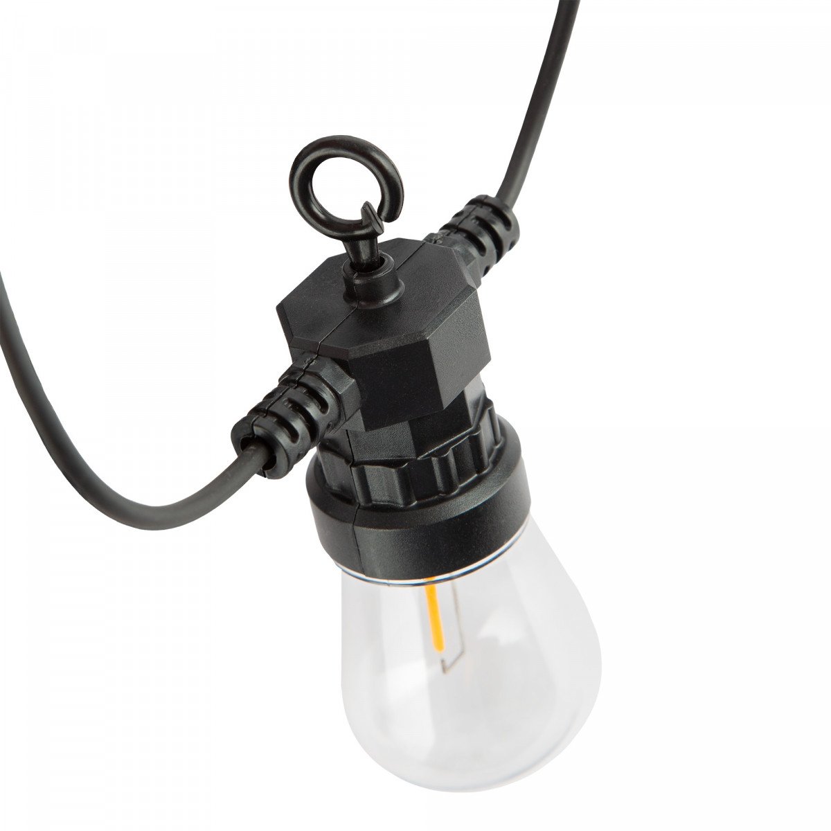 Lichtkette 20 Meter mit 20 LEDs und warmweißem Licht