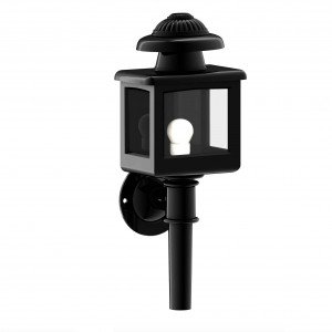 Außenleuchte klassisch Wandleuchte schwarz Aluminium