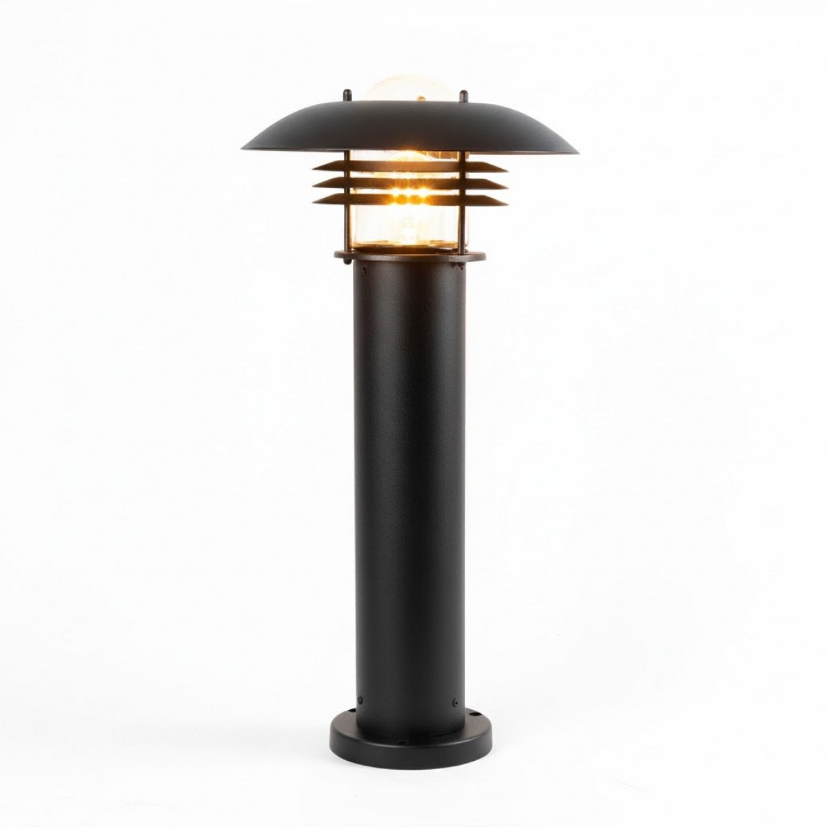 Außenlampe Riga Gartenlampe Schwarz Aluminium Modern