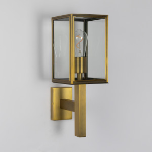 Außenleuchte Bilthoven Wandleuchte Messing Edelstahl modern