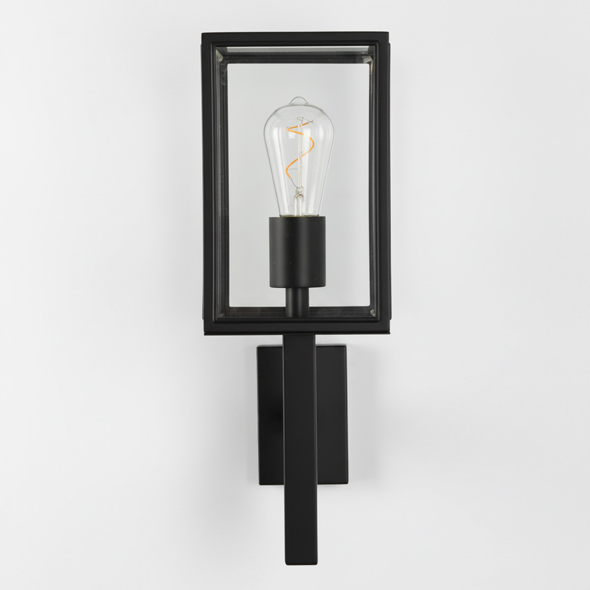 Bilthoven Wandlampe Schwarz, Außenlampe, prächtige Wandleuchte an der Wand