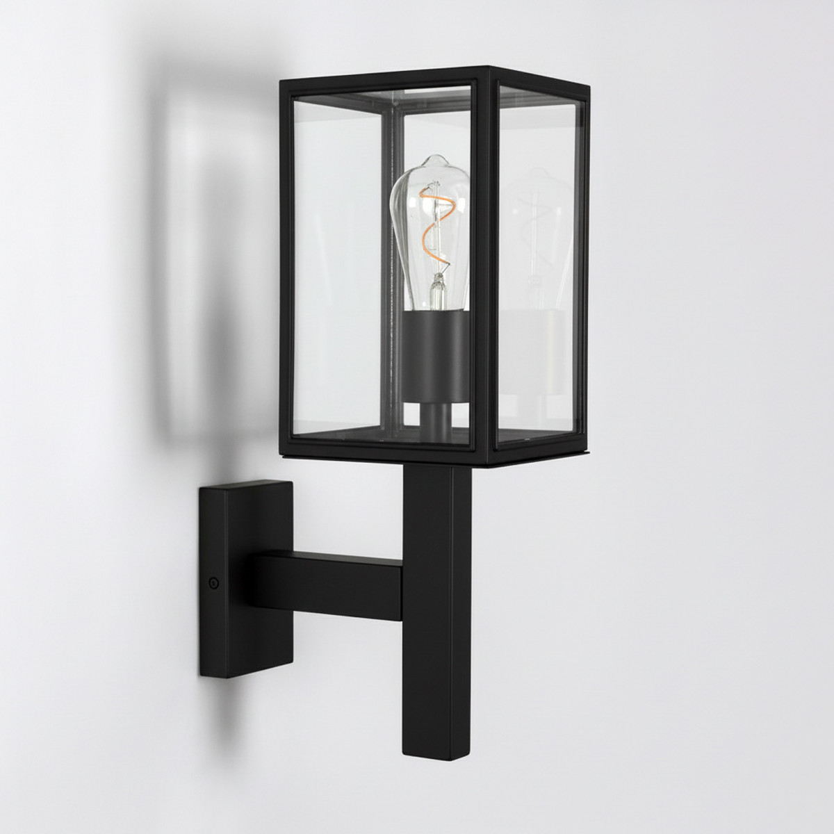 Bilthoven Wandlampe Schwarz, Außenlampe, prächtige Wandleuchte an der Wand