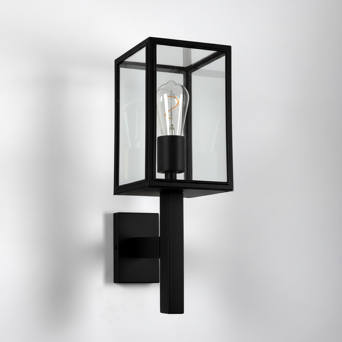 Bilthoven Wandlampe Schwarz, Außenlampe, prächtige Wandleuchte an der Wand