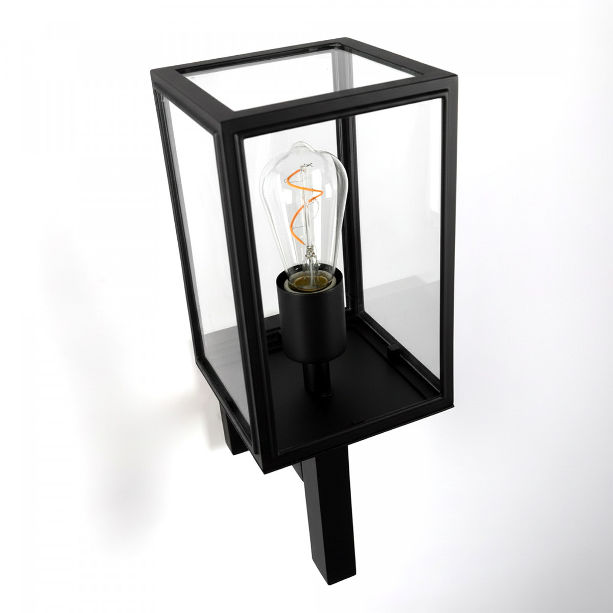 Bilthoven Wandlampe Schwarz, Außenlampe, prächtige Wandleuchte an der Wand