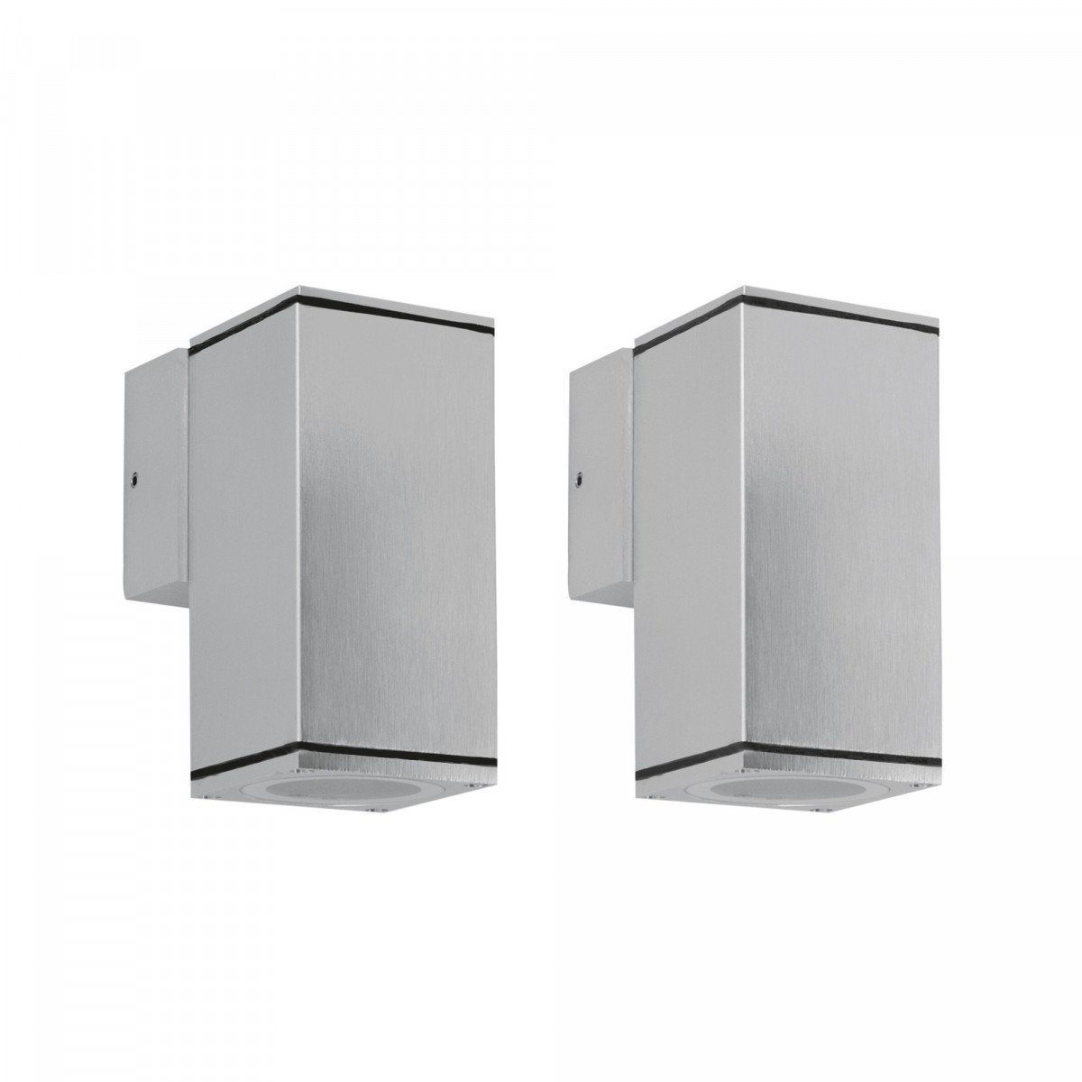 Kelvin Down Titan Wandleuchte Silber GU10 Außen IP54