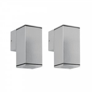 Kelvin Down Titan Wandleuchte Silber GU10 Außen IP54