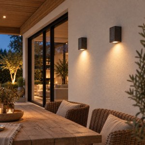 Moderne LED Wandleuchte Pure Downlighter - Außenleuchte