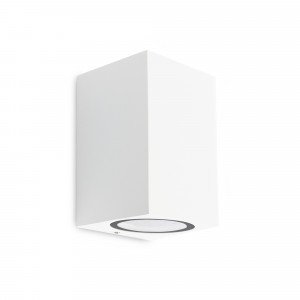 Geo Wandleuchte Downlighter Weiß