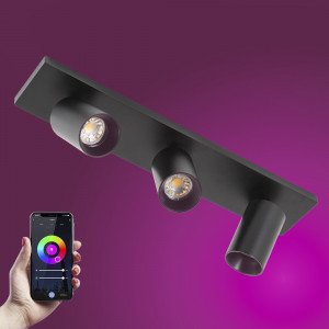 Smart Mila 3 Aufbaustrahler rund GU10 Deckenleuchte