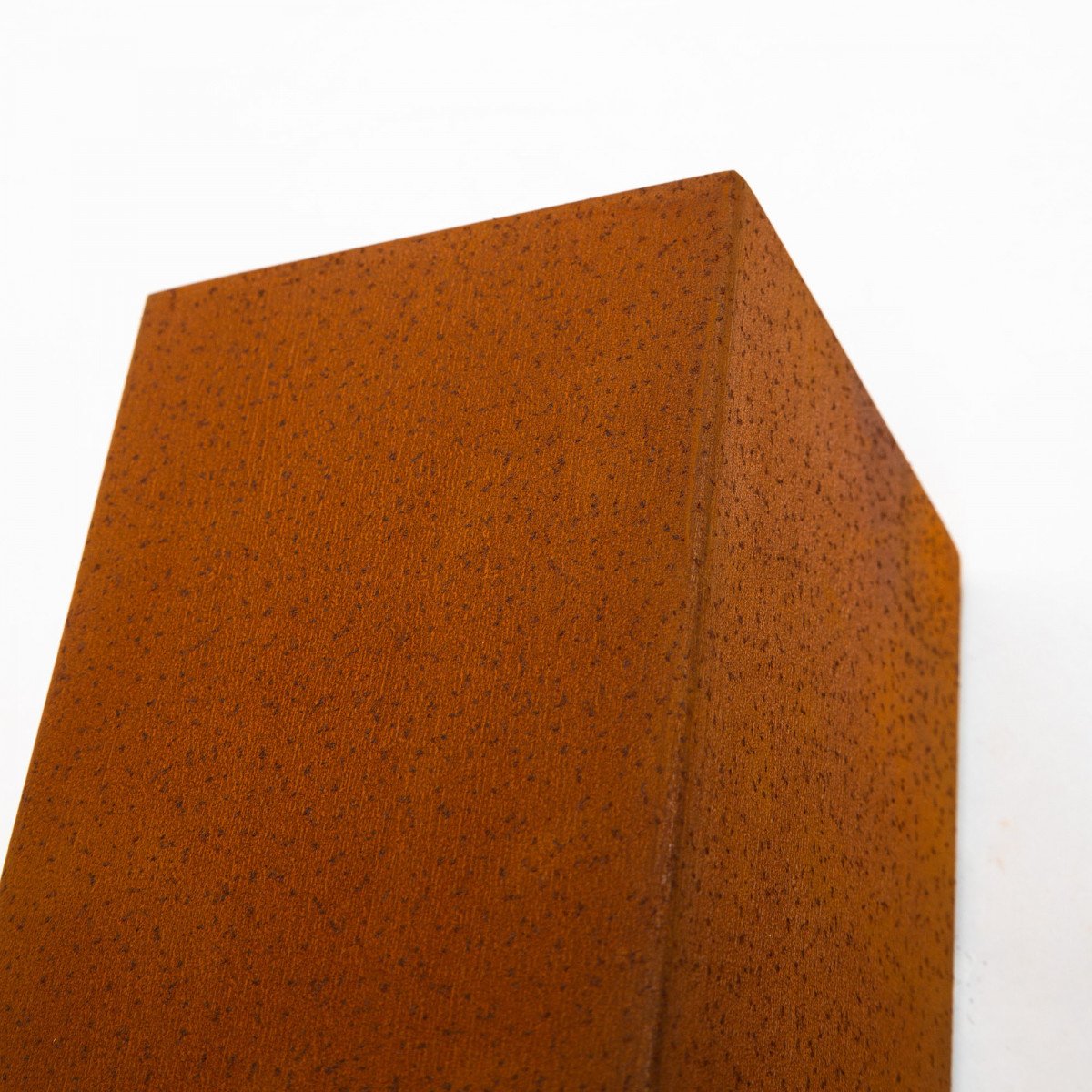 Wandlampe Up und Downlighter Geo aus Corten Stahl für Außen 