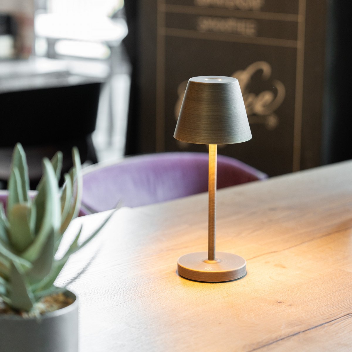 Außen- und Innenlampe Bronze Tischlampe modern