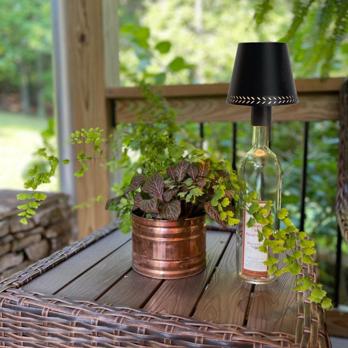 Innen-/Außenlampe - Vino Tischlampe Schwarz