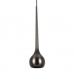 Gun Metal Pendelleuchte im Drop-Design Aluminium modern
