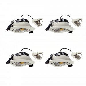 Runder Einbauspot Decke Weiß dimmbar 82 cm