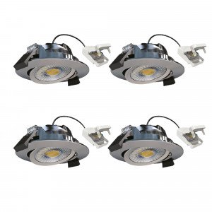 Runder Einbauspot Decke Gebürstetes dimmbar 82 cm