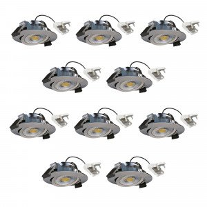 Runder Einbauspot Decke Gebürstetes dimmbar 82 cm