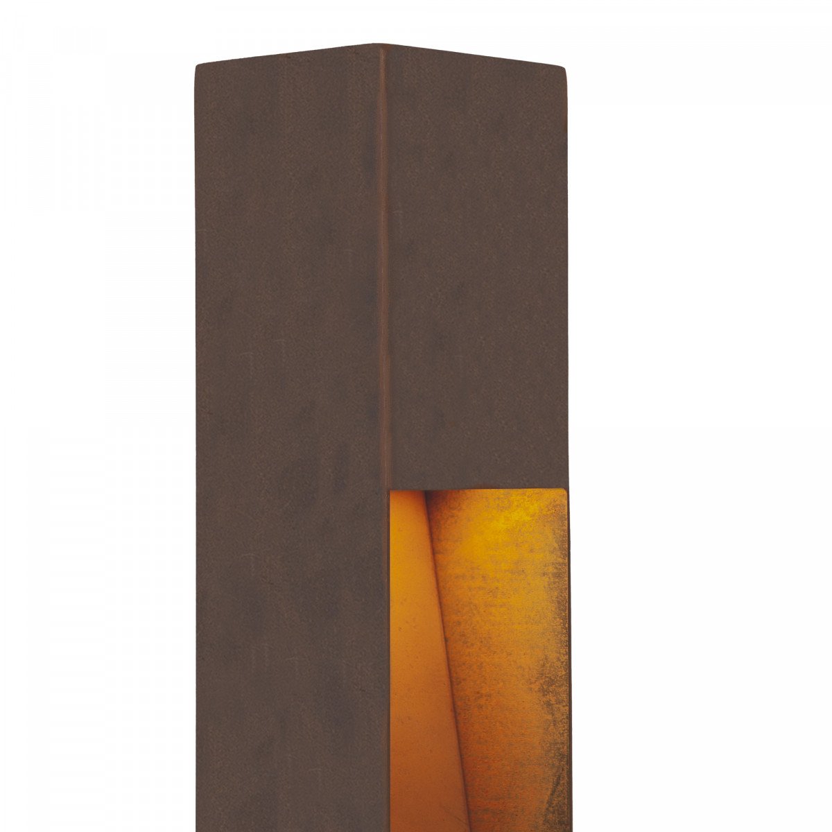 Gartenlampe – Cortenstahl – quadratisch – modern – GU10
