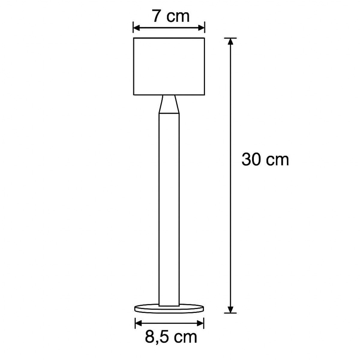 Issy Gartenlampe schwarz small bei Ziergras mit nach unten gerichtetem Licht