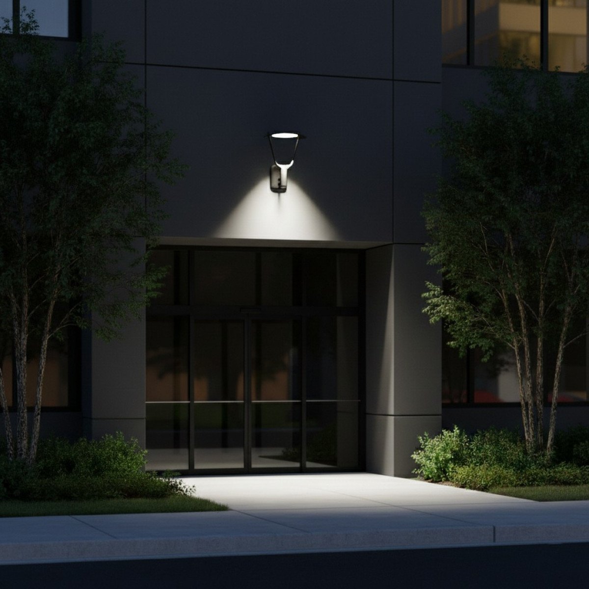 Außenlampe Bern Wandleuchte Schwarz Aluminium Modern