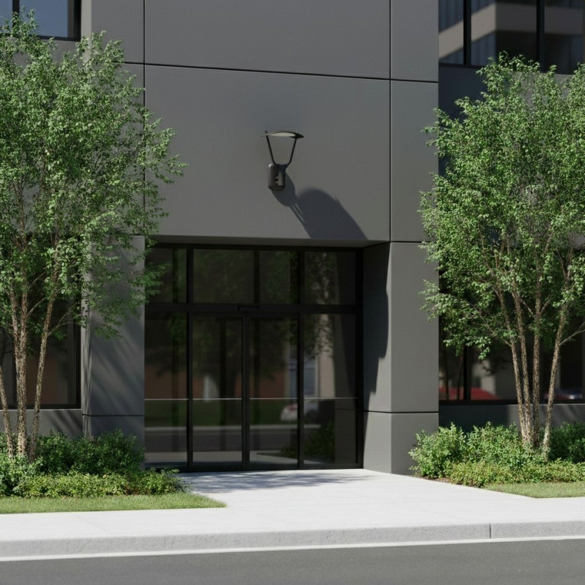 Außenlampe Bern Wandleuchte Schwarz Aluminium Modern