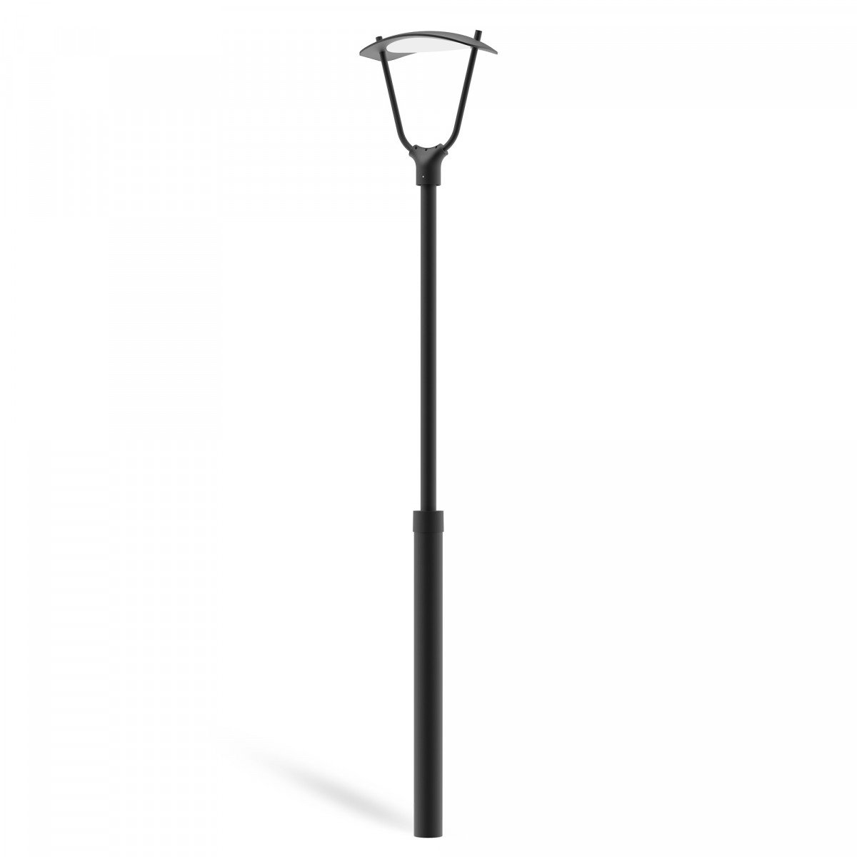 Außenlampe Bern Laterne schwarzes Aluminium modern