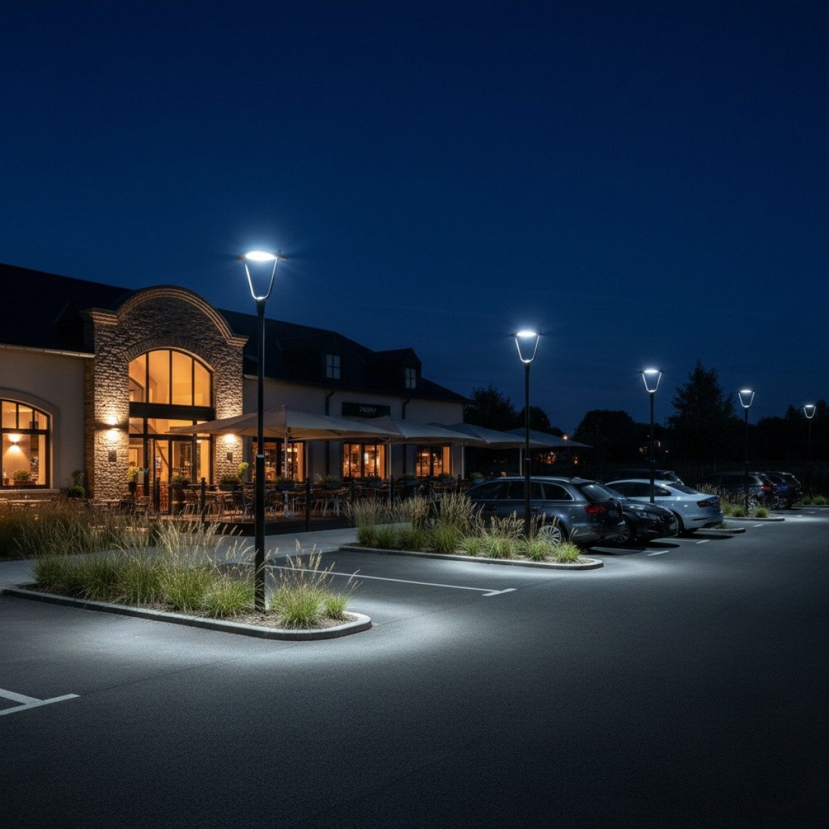 Außenlampe Bern Laterne schwarzes Aluminium modern