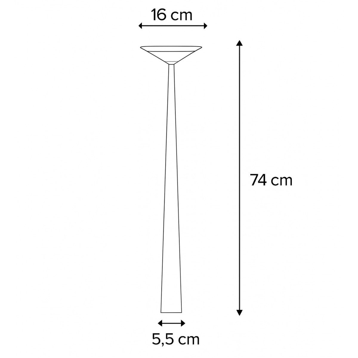 Außenleuchte Elin Gartenlampe Corten Aluminium modern