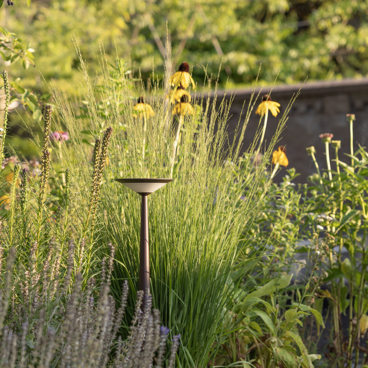 Außenleuchte Elin Gartenlampe Corten Aluminium modern