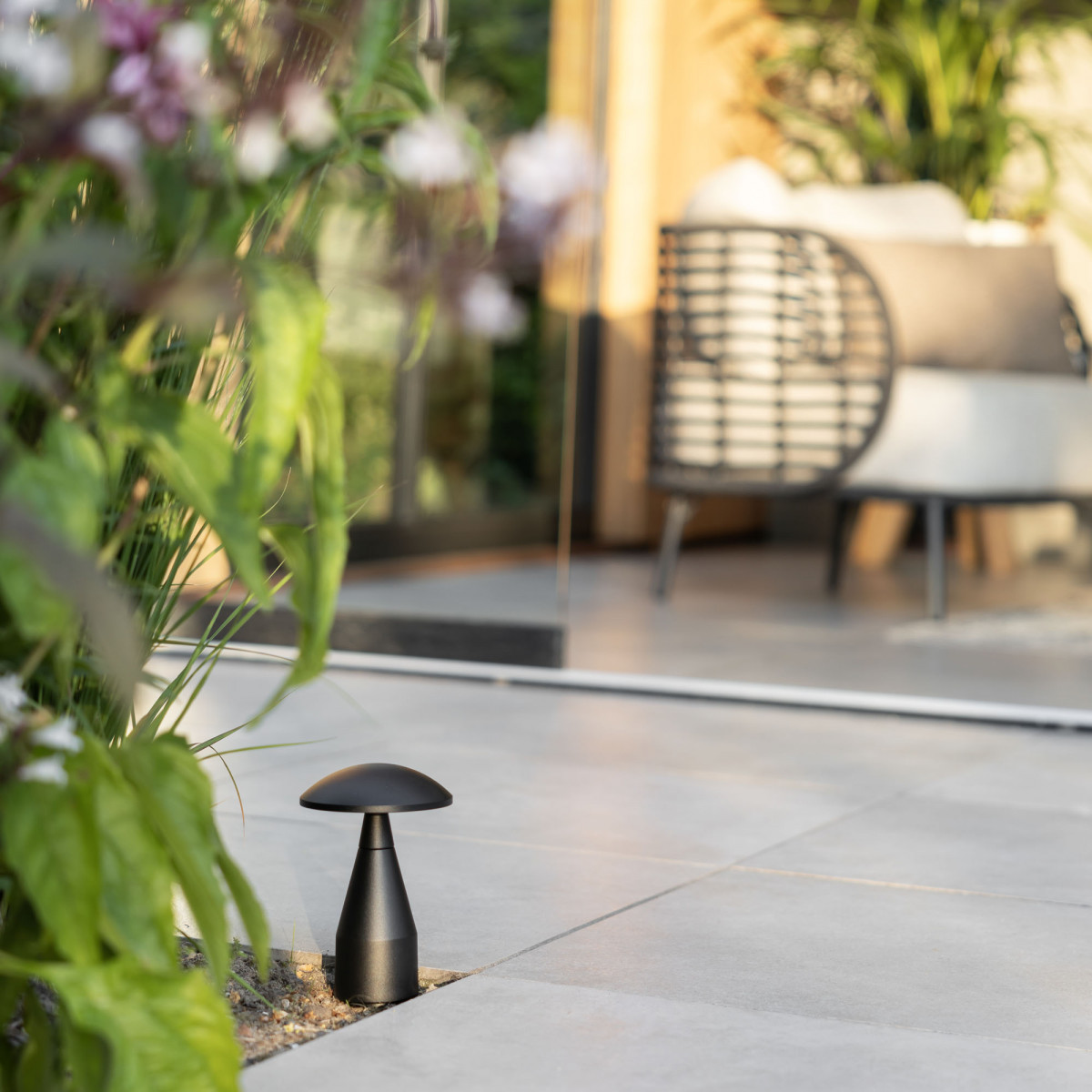 Schwarz Jazzy Gartenlampe small Aluminium IP65