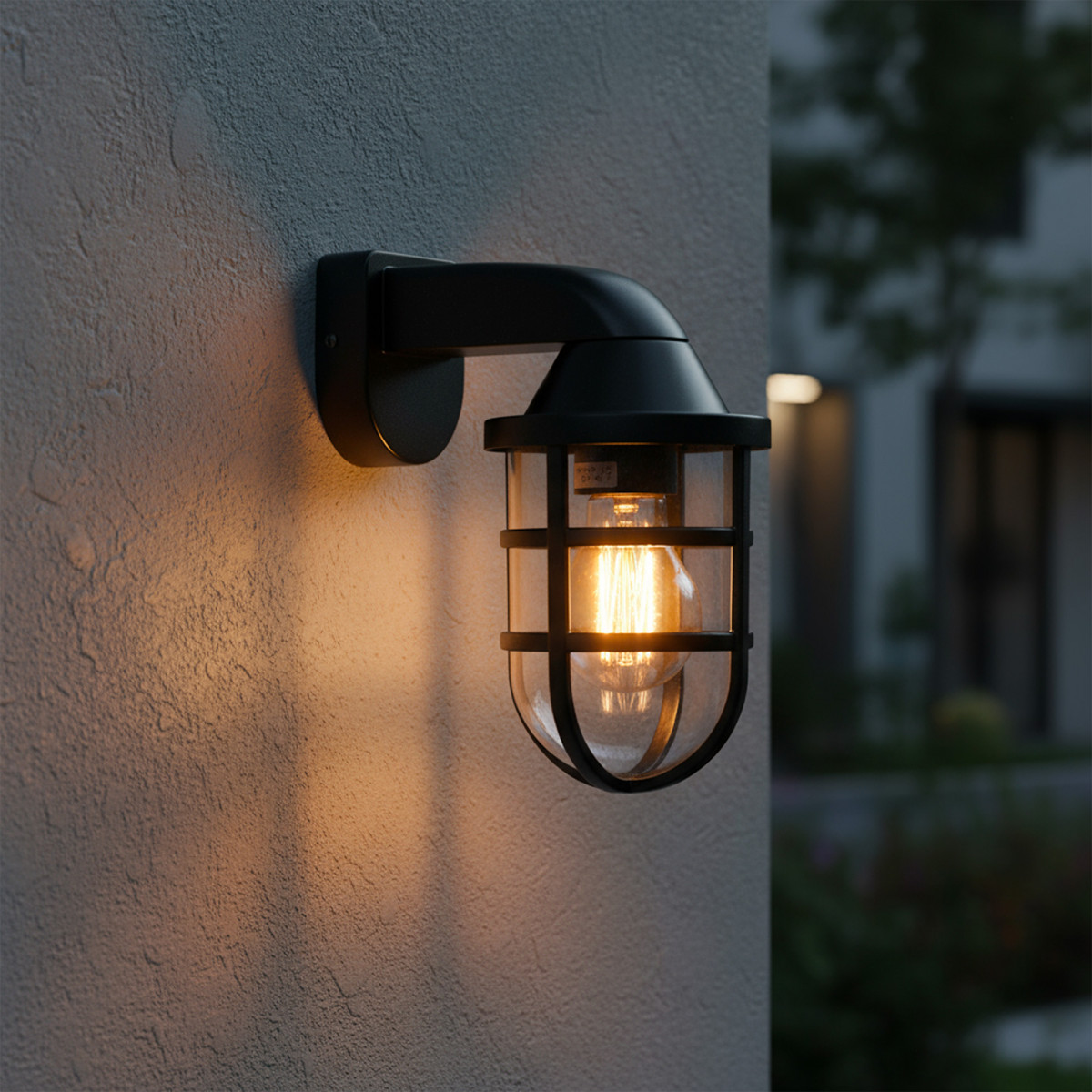 Davi Wandleuchte Schwarz