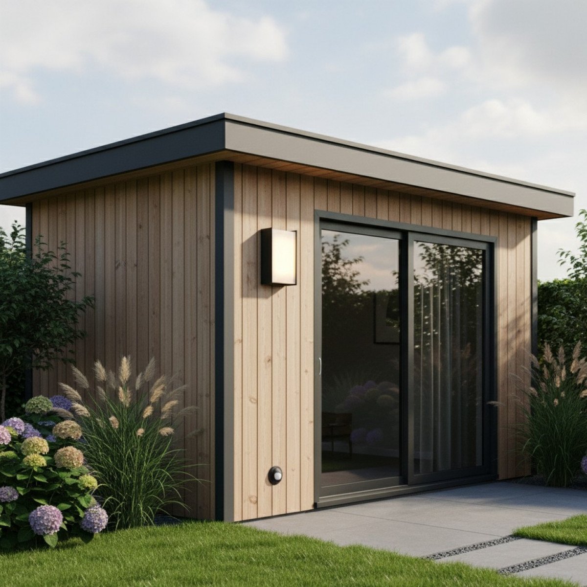 Außenleuchte Lincoln Wandleuchte Schwarz Aluminium Modern