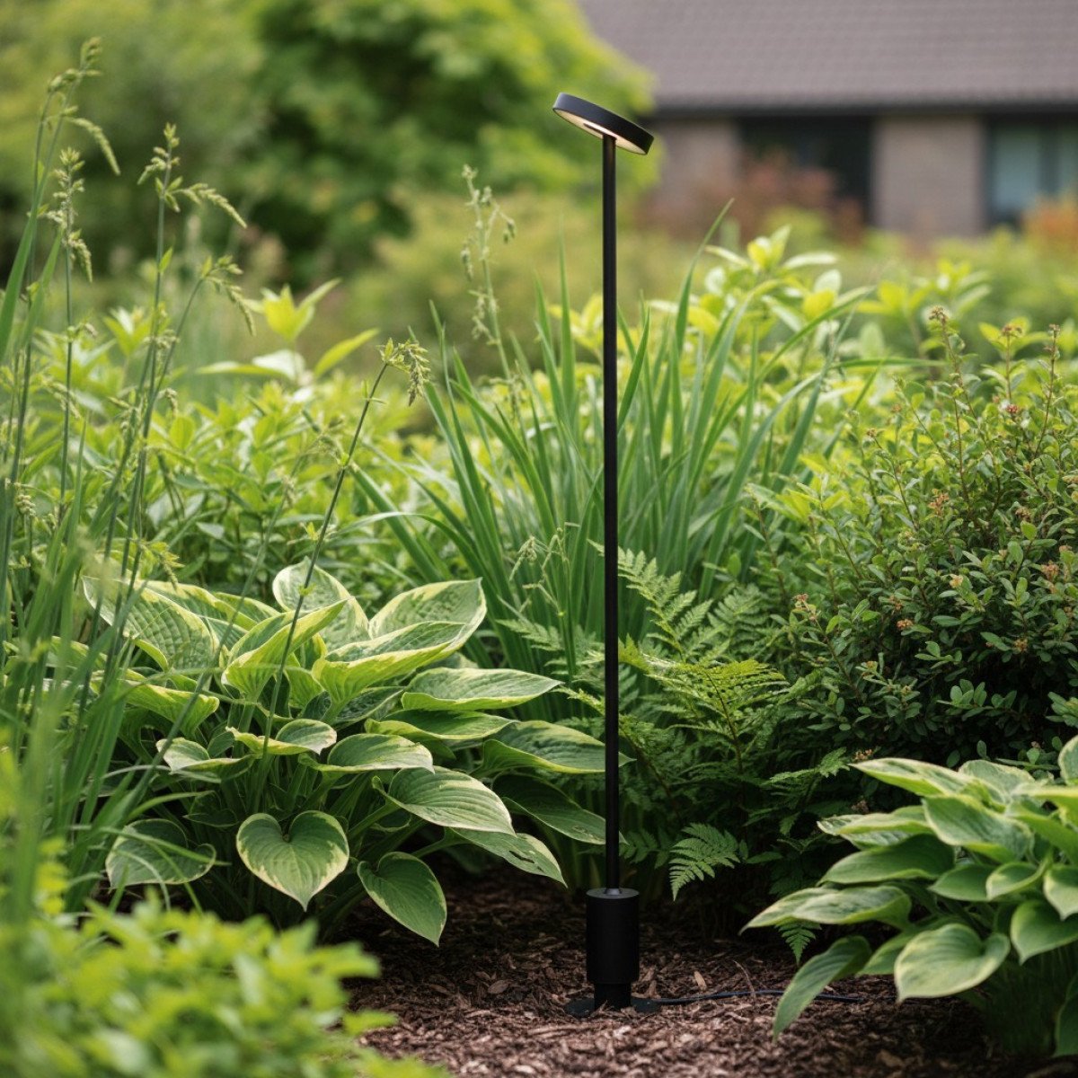 Schwenkbare Außenlampe Tyra Gartenlampe Schwarz Aluminium Modern