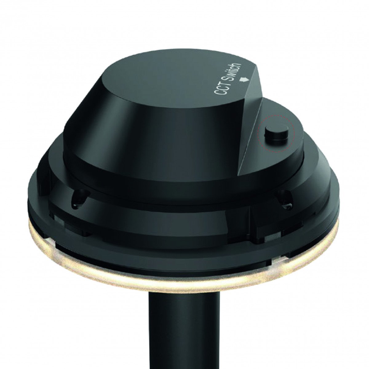 Schwarze Lina Gartenlampe 60cm Aluminium IP65