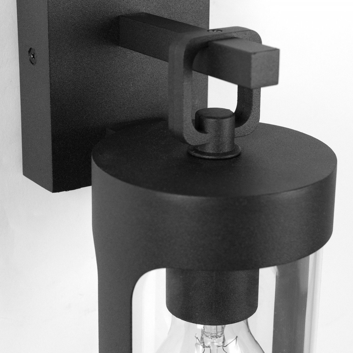 Außenbeleuchtung Zaragoza Wandleuchte Schwarz Aluminium